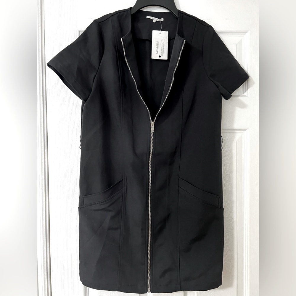 Zippered black dress